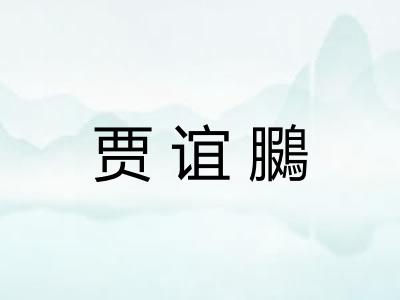 贾谊鵩
