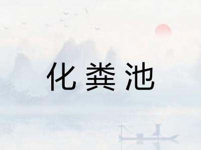 化粪池