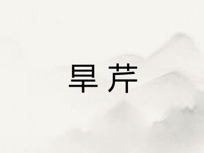 旱芹