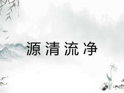 源清流净