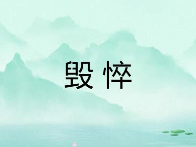 毁悴
