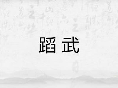 蹈武