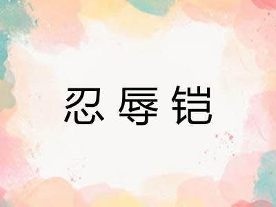 忍辱铠