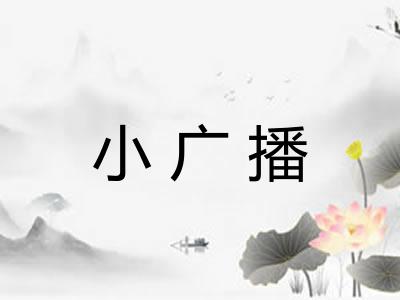 小广播