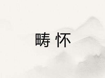 畴怀