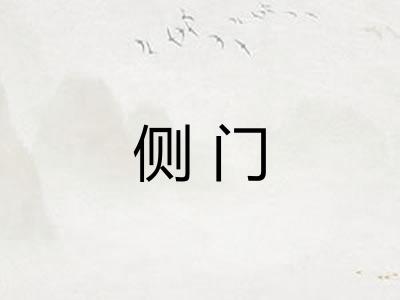 侧门