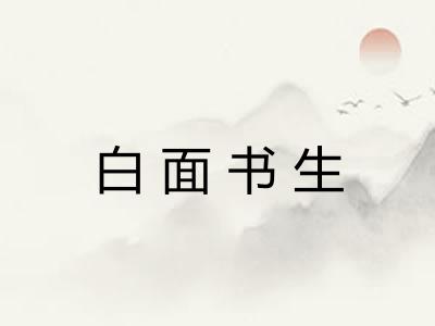 白面书生