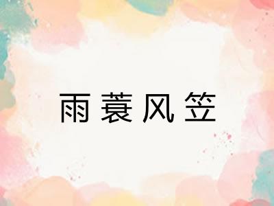 雨蓑风笠
