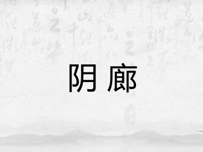 阴廊