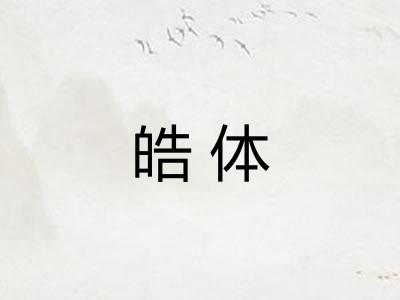 皓体