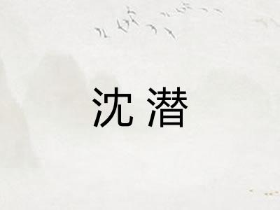 沈潜