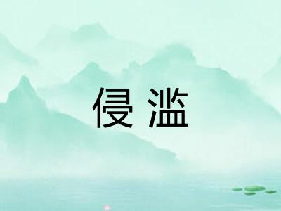 侵滥