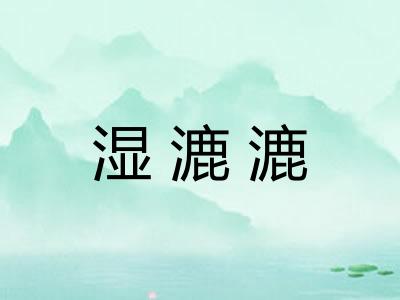 湿漉漉