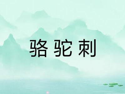 骆驼刺