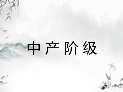 中产阶级