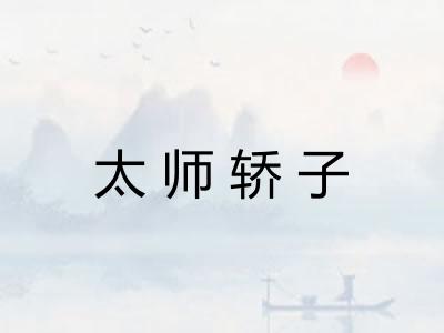 太师轿子