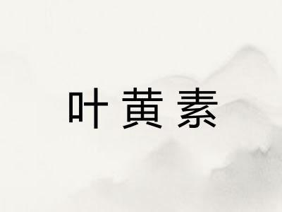 叶黄素