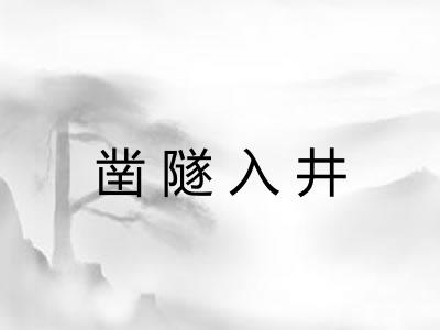 凿隧入井
