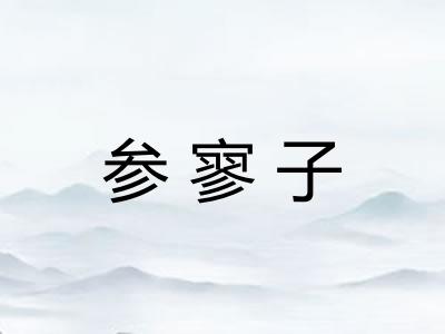 参寥子
