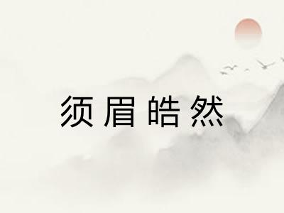 须眉皓然