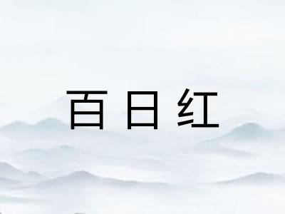 百日红