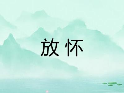 放怀