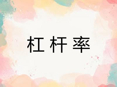 杠杆率