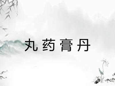 丸药膏丹