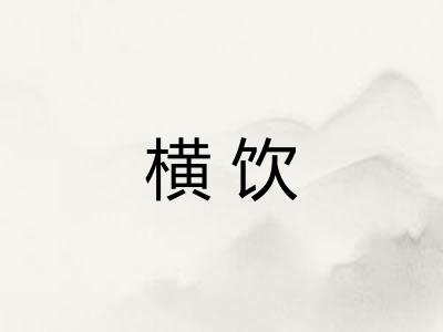 横饮