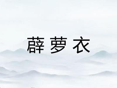 薜萝衣