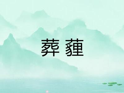 葬薶
