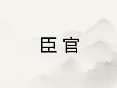 臣官