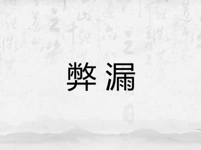 弊漏