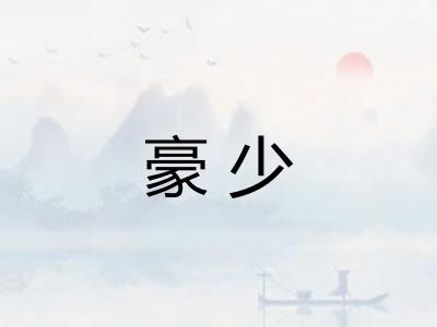 豪少