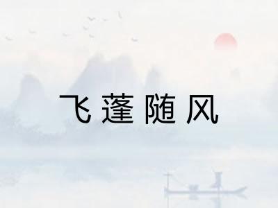 飞蓬随风