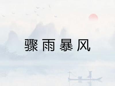 骤雨暴风