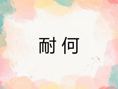 耐何