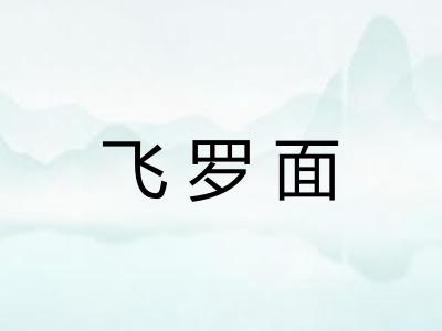 飞罗面