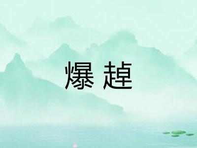 爆趠