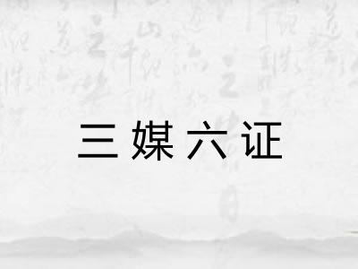 三媒六证