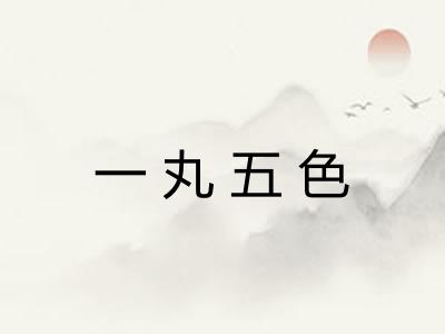 一丸五色