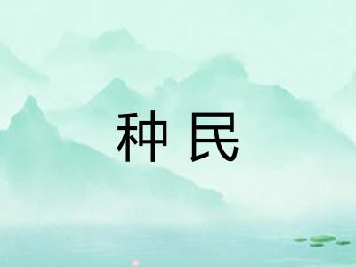 种民