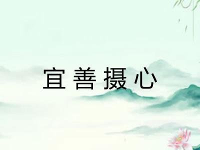 宜善摄心