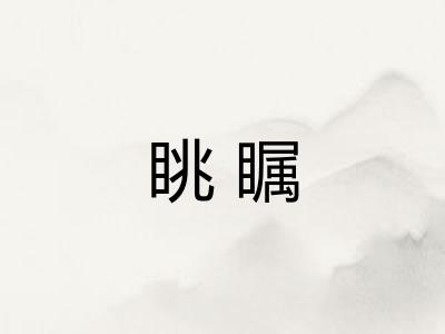 眺瞩