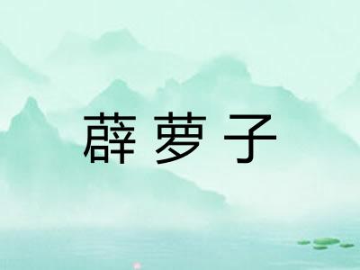 薜萝子