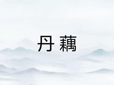 丹藕