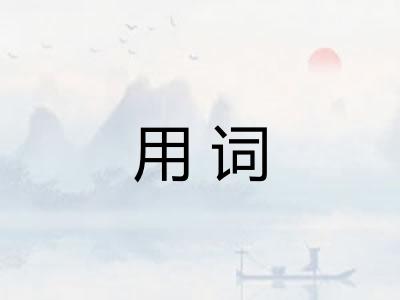 用词