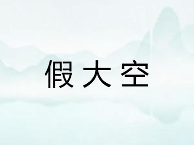 假大空