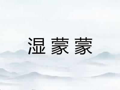 湿蒙蒙