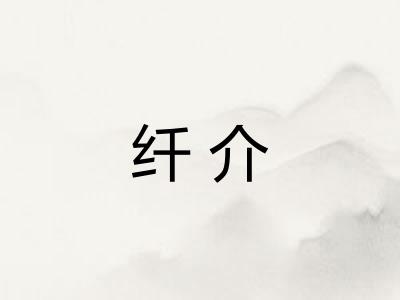 纤介